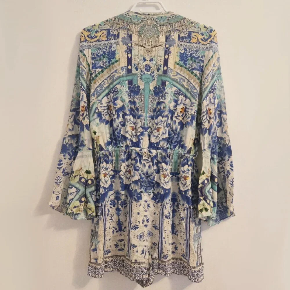 As Seen on Kelly Rowland Destinys Child Camilla Porcelain Paradise Playsuit